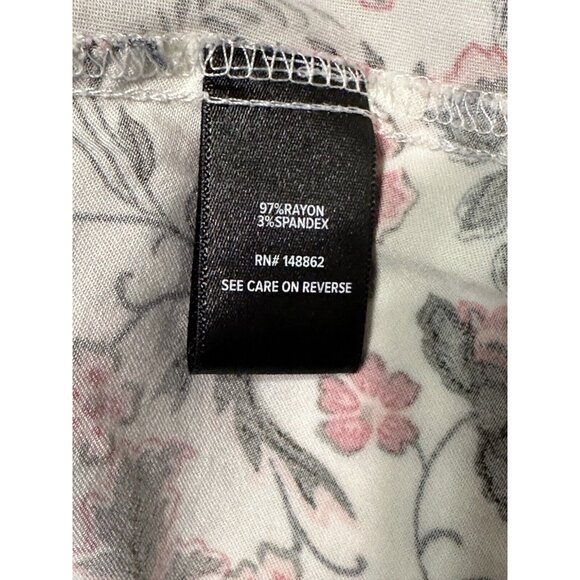 Torrid dress plus sz 1x Mini Stretch Challis Hi-Low floral casual Sleeveless - Picture 5 of 8